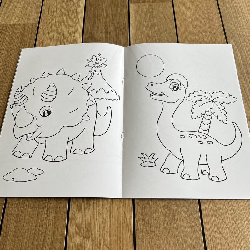 Malehæfte - Dinosaurer - 16 sider