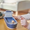 Containerskib i træ - 6 dele - FLEXA - Fra 3 år.