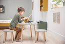 Legebord Ø60 Natural Green MDF - Billede 1