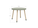 Legebord Ø60 Natural Green MDF - Billede 1