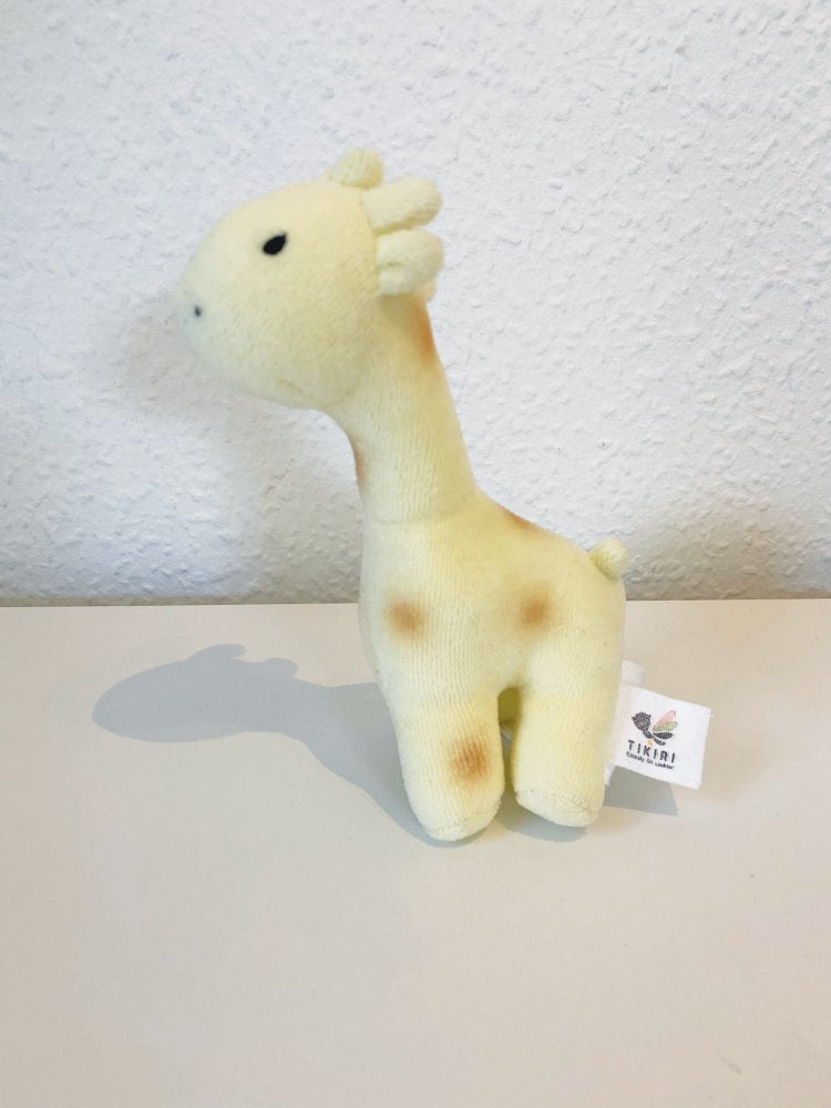 Tikiri Tøjdyr - Blød Økologisk Giraf - H:15 cm - Fra 0 år. - Billede 1