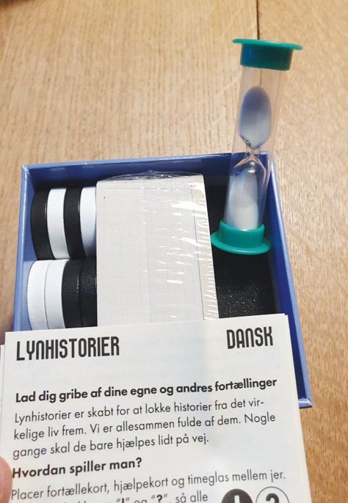 LynHistorier - Samtalekortspil med 100 kort - Fra 6 år - Billede 1
