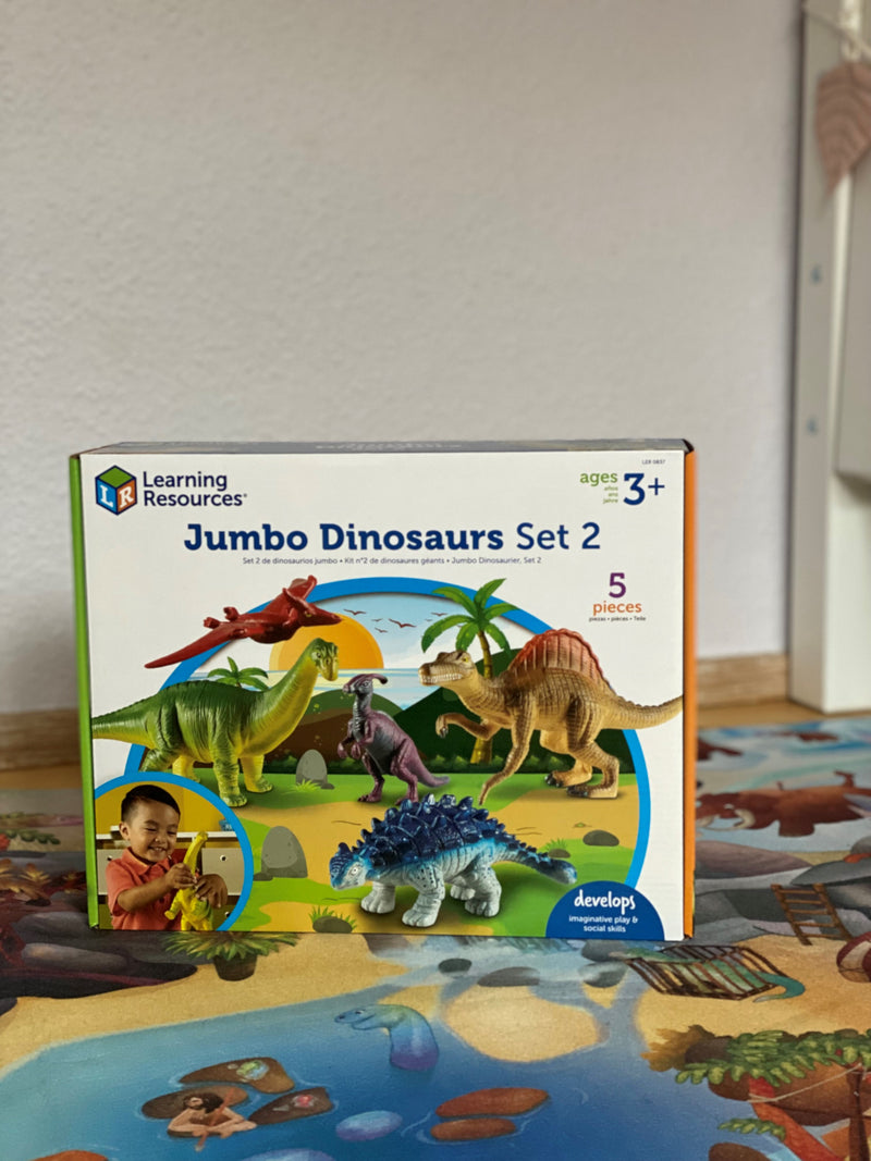 Jumbo Dyresæt: 5 stk Dinosaur - Sæt
