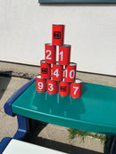 Dåsekast med 10 dåser fra BS - Fra 3 år. - Billede 1