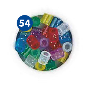 Hama Perler Midi 6000 stk Gennemsigtig Glitter Mix (205-54)