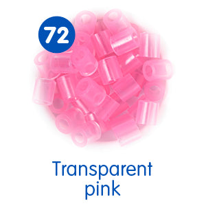 Hama Perler Midi 1000 stk Gennemsigtig Pink (207-72)