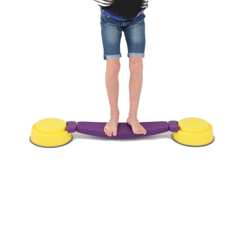 Gonge Build-N-Balance Balancetopsæt med Wobble Planke - H:10 cm. - Billede 1