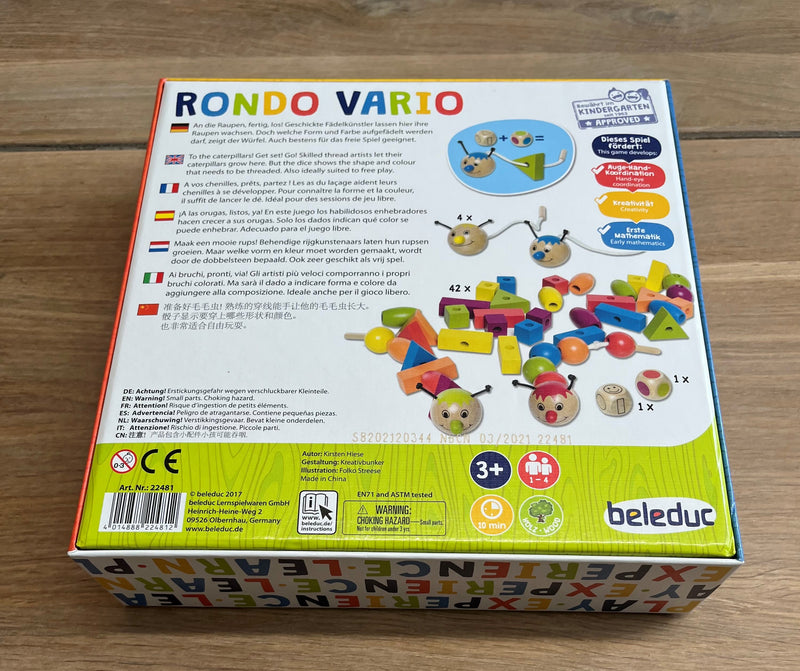 Rondo Vario børnespillet - Beleduc - Fra 3 år.