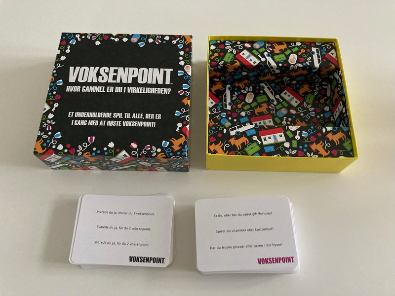Voksenpoint selskabsspillet - Fra 14 år - Kylskåpspoesi.