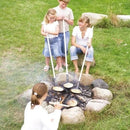 Stegepande m. skaft 150 cm - Ø26 cm - Linå