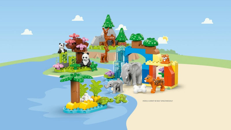DUPLO 3-i-1 vylde dyrefamilier - Billede 1
