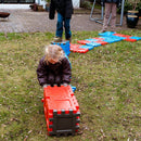 Dantoy Byggeplader - 12 stk. - Rød