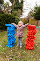 Dantoy Byggeplader - 12 stk. - Rød