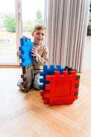 Dantoy Byggeplader - 12 stk. - Rød