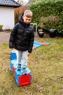 Dantoy Byggeplader - 12 stk. - Blå