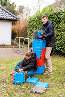 Dantoy Byggeplader - 12 stk. - Blå