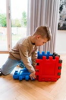 Dantoy Byggeplader - 12 stk. - Blå