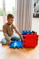 Dantoy Byggeplader - 12 stk. - Blå