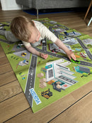 Legetæppe med arbejdspladser - 100x150 cm.