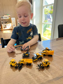 Biler, 7 cm, 8 stk Arbejdsmaskiner Volvo