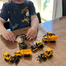 Biler, 7 cm, 8 stk Arbejdsmaskiner Volvo