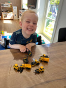 Biler, 7 cm, 8 stk Arbejdsmaskiner Volvo