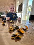 Biler, 7 cm, 8 stk Arbejdsmaskiner Volvo