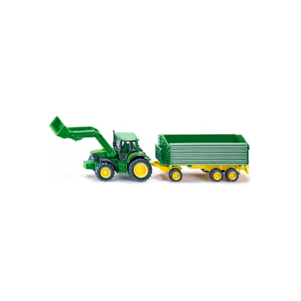 John Deere traktor m. trailer Siku 1:87 - Billede 1