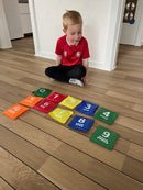 Ærteposer med tallene 1 - 10 - et sæt