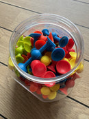 Mini Squigz sugekopper - 75 stk - Fat Brain Legetøj - Fra 5 år.