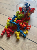 Mini Squigz sugekopper - 75 stk - Fat Brain Legetøj - Fra 5 år.