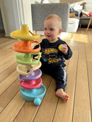 Quercetti Spiral Tower - Kuglebane m. 10 dele - BIOplast - fra 1 år.