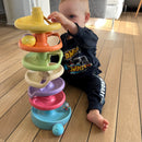 Quercetti Spiral Tower - Kuglebane m. 10 dele - BIOplast - fra 1 år.