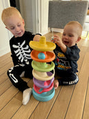 Quercetti Spiral Tower - Kuglebane m. 10 dele - BIOplast - fra 1 år.