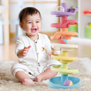 Quercetti Spiral Tower - Kuglebane m. 10 dele - BIOplast - fra 1 år.