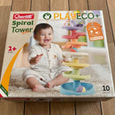 Quercetti Spiral Tower - Kuglebane m. 10 dele - BIOplast - fra 1 år.