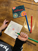 Mandalas Mini-Malebog - Grøn Tema - 32 sider