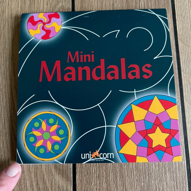 Mandalas Mini-Malebog - Grøn Tema - 32 sider - Fra 6 år