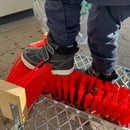 Støvlerenser Rist med 3 koste - Galvaniseret