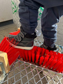 Støvlerenser Rist med 3 koste - Galvaniseret