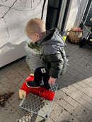 Støvlerenser Rist med 3 koste - Galvaniseret