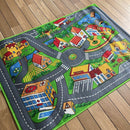 Legetæppe med vejbaner – 92x133 cm – Rebel Roads