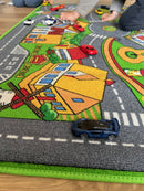 Legetæppe med vejbaner – 92x133 cm – Rebel Roads
