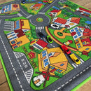 Legetæppe med vejbaner – 92x133 cm – Rebel Roads