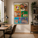 De 5 sanser - plakat - 60 x 90 cm.