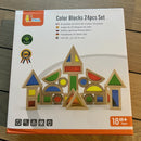 Sanseklodser - Sæt med 24 SMÅ farvede - VIGA - Fra 12 mdr.