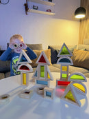 Sanseklodser - Sæt med 24 SMÅ farvede - VIGA - Fra 12 mdr.