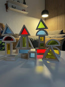 Sanseklodser - Sæt med 24 SMÅ farvede - VIGA - Fra 12 mdr.