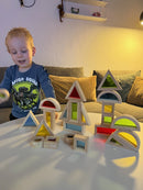 Sanseklodser - Sæt med 24 SMÅ farvede - VIGA - Fra 12 mdr.