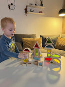 Sanseklodser - Sæt med 24 SMÅ farvede - VIGA - Fra 12 mdr.